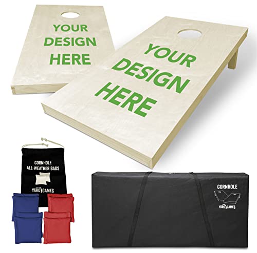 Solid Wood Regulation Cornhole Set with Bags, Carrying Case