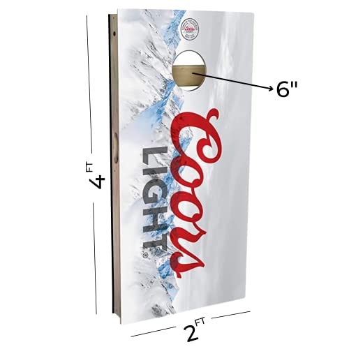 Rustic Paint Blue SW Cornhole Set: Regulation Size