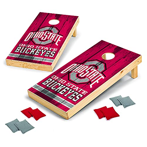 Ohio State Buckeyes Vintage Wood Cornhole Set