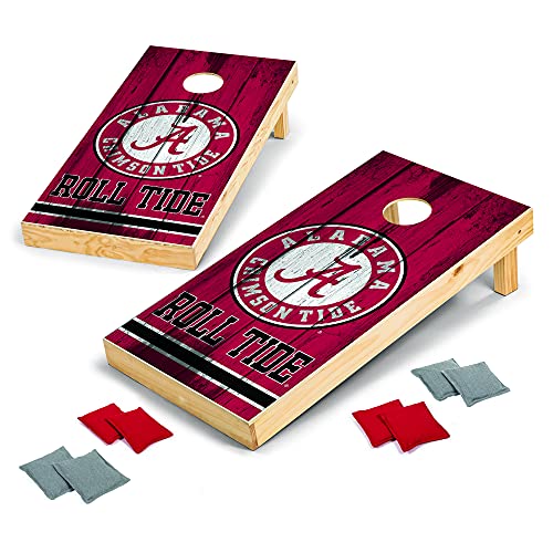 Alabama Crimson Tide Wood Cornhole Set - Tailgate Ready