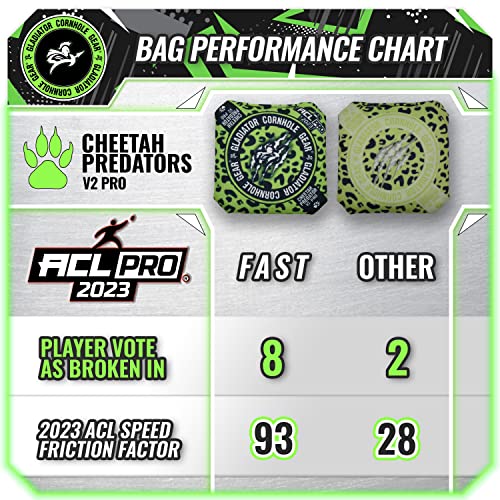 Gladiator Professional Cornhole Bags - 4 Set (Green)