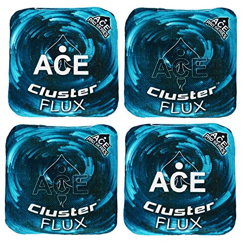 Turquoise ACE Pro Cornhole Bags with Cluster Pad