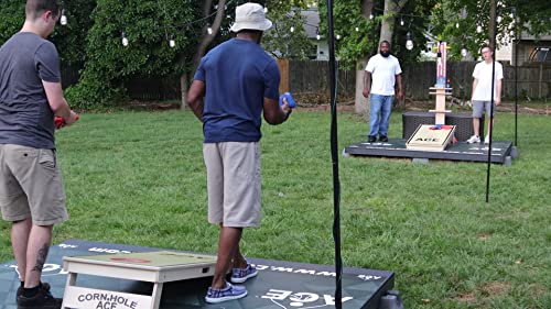 Turquoise ACE Pro Cornhole Bags with Cluster Pad