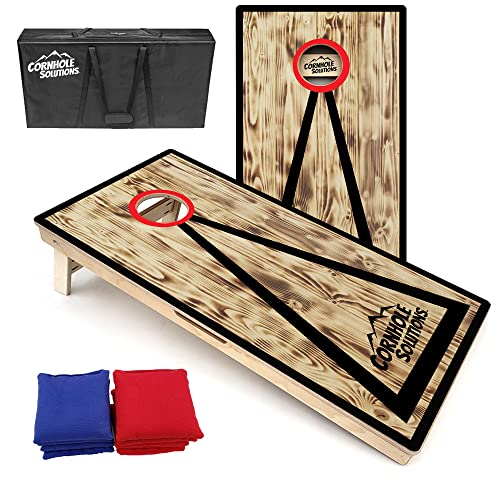 Tournament Grade Cornhole Set - Burnt Triangle