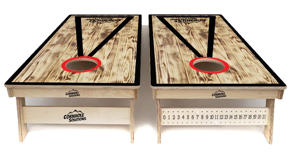 Tournament Grade Cornhole Set - Burnt Triangle