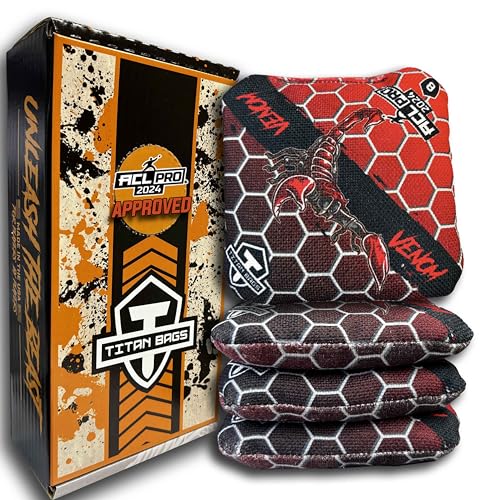 ACL-Pro Approved Venom Cornhole Game Set - Death Red