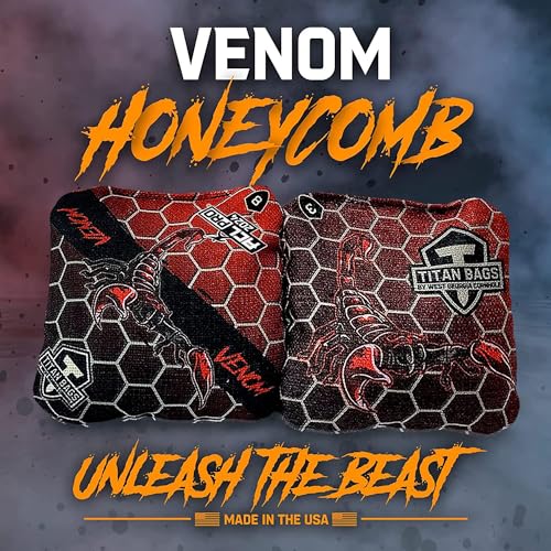 ACL-Pro Approved Venom Cornhole Game Set - Death Red