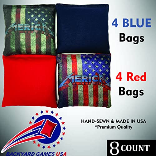 Professional Regulation Cornhole Bags - Blue/Red Merica