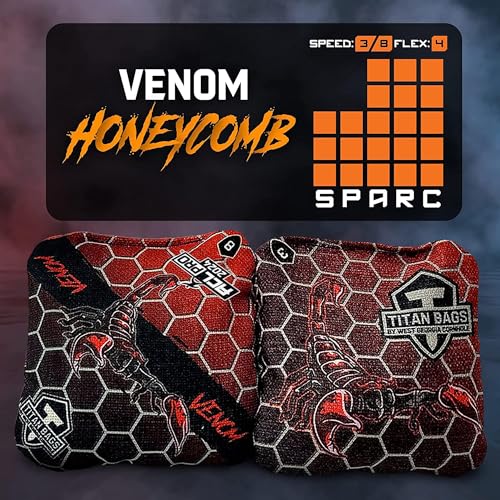 ACL-Pro Approved Venom Cornhole Game Set - Death Red