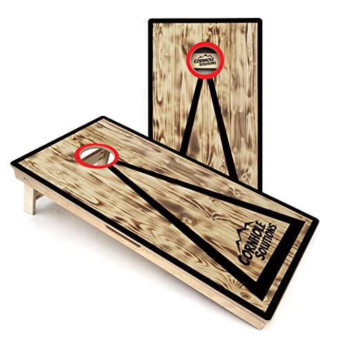 Burnt Triangle Design Professional Tournament Cornhole Set