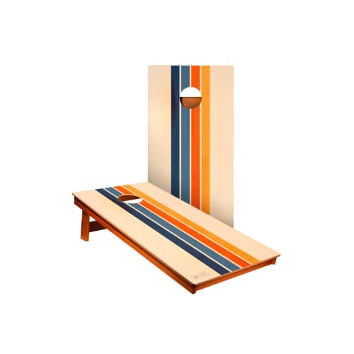ACA Vintage Striped Regulation Cornhole Game Set