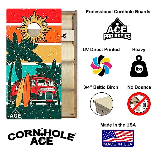 Beach Van Pro Cornhole Boards - No Bounce!
