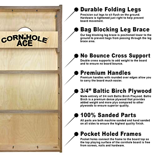 Beach Van Pro Cornhole Boards - No Bounce!