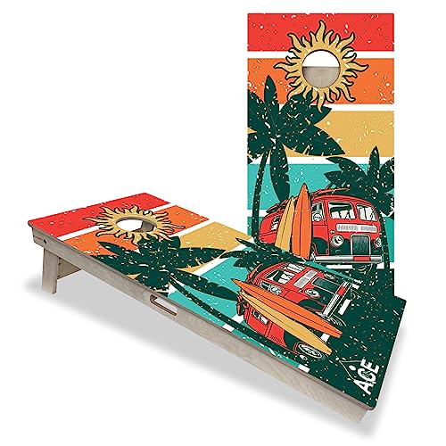Beach Van Pro Cornhole Boards - No Bounce!