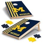 Michigan Wolverines Solid Wood Cornhole Game Set