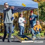Michigan Wolverines Solid Wood Cornhole Game Set