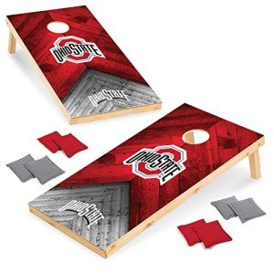 Ohio State Buckeyes Solid Wood Cornhole Set