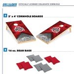 Ohio State Buckeyes Solid Wood Cornhole Set
