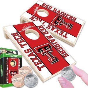 Texas Tech Tabletop Cornhole Game Set