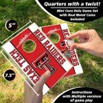 Texas Tech Tabletop Cornhole Game Set