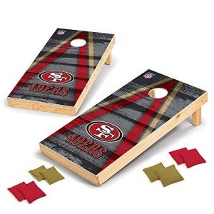 San Francisco 49ers Wood Tournament Cornhole Set