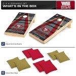 San Francisco 49ers Wood Tournament Cornhole Set