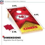 Kansas City Chiefs Solid Wood Cornhole Set