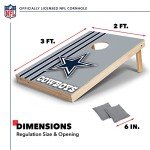 Dallas Cowboys Solid Wood Cornhole Game Set