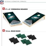 Philadelphia Eagles Solid Wood Cornhole Set 2' x 4