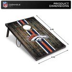 NFL Denver Broncos Deluxe Cornhole Set, 2' x 3