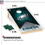 Philadelphia Eagles Solid Wood Cornhole Set 2' x 4