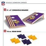 Minnesota Vikings Solid Wood Cornhole Game Set
