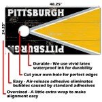 Pittsburgh Cornhole Board Wraps - Set of 2