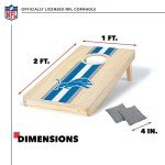 Detroit Lions NFL Travel Cornhole Set - 1' x 2