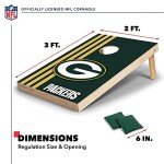 Green Bay Packers Solid Wood Cornhole Set