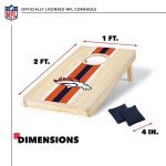 Denver Broncos Travel Size Cornhole Set - HD Graphics