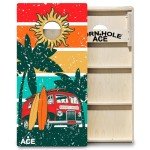 Beach Van Pro Cornhole Boards - No Bounce!