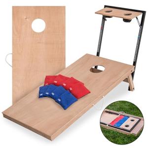 Triumph Sports LED Cornhole Set with Caddy