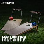 Triumph Sports LED Cornhole Set with Caddy