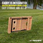Triumph Sports LED Cornhole Set with Caddy
