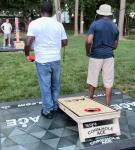 USA Flag Burnt Wood Pro Cornhole Board