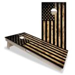 USA Flag Burnt Wood Pro Cornhole Board
