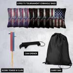Professional Regulation Cornhole Bags - Blue/Red Merica