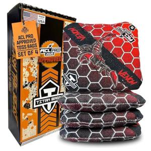 ACL-Pro Approved Venom Cornhole Game Set - Death Red