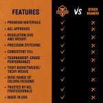 ACL-Pro Approved Venom Cornhole Game Set - Death Red