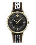 Versace Men's 42 mm Brown V-Circle Watch