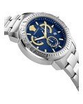 Versace Luxury Men's Chrono Watch with Blue Dial