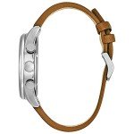 Citizen Eco-Drive Brown Leather Casual Watch for Men