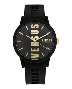 Versus Versace Men's Black Silicone Barbes Watch