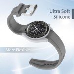 Tovimall Curved Silicone Strap for Moonswatch